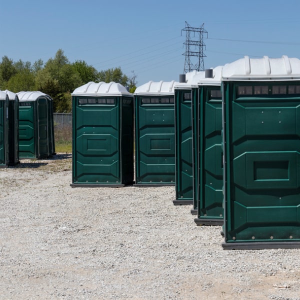 are there any environmental considerations for the disposal of waste from the event restrooms